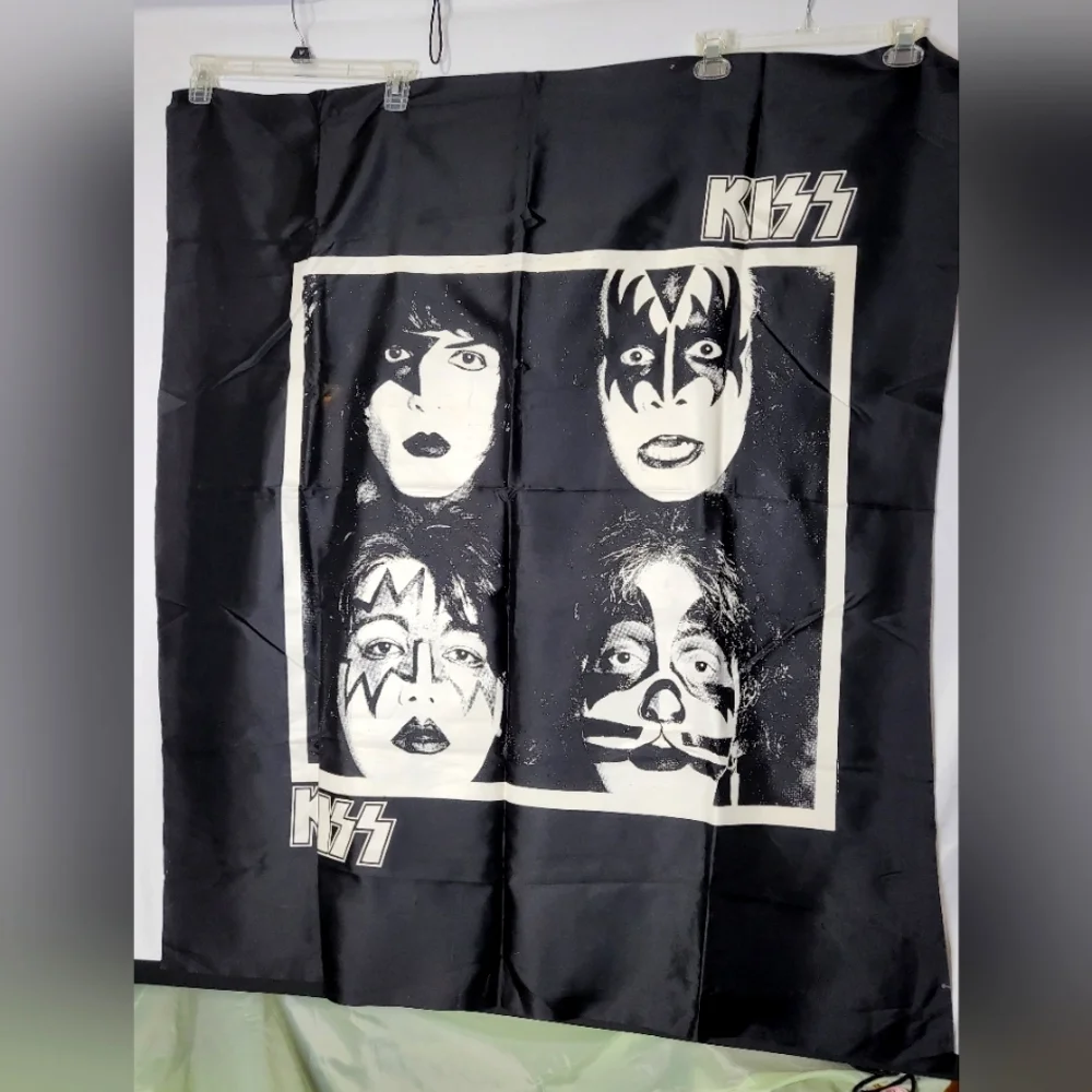 VTG KISS Dynasty Album Cover Wall Tapestry Banner Fabric Cloth Poster 80s Rock
